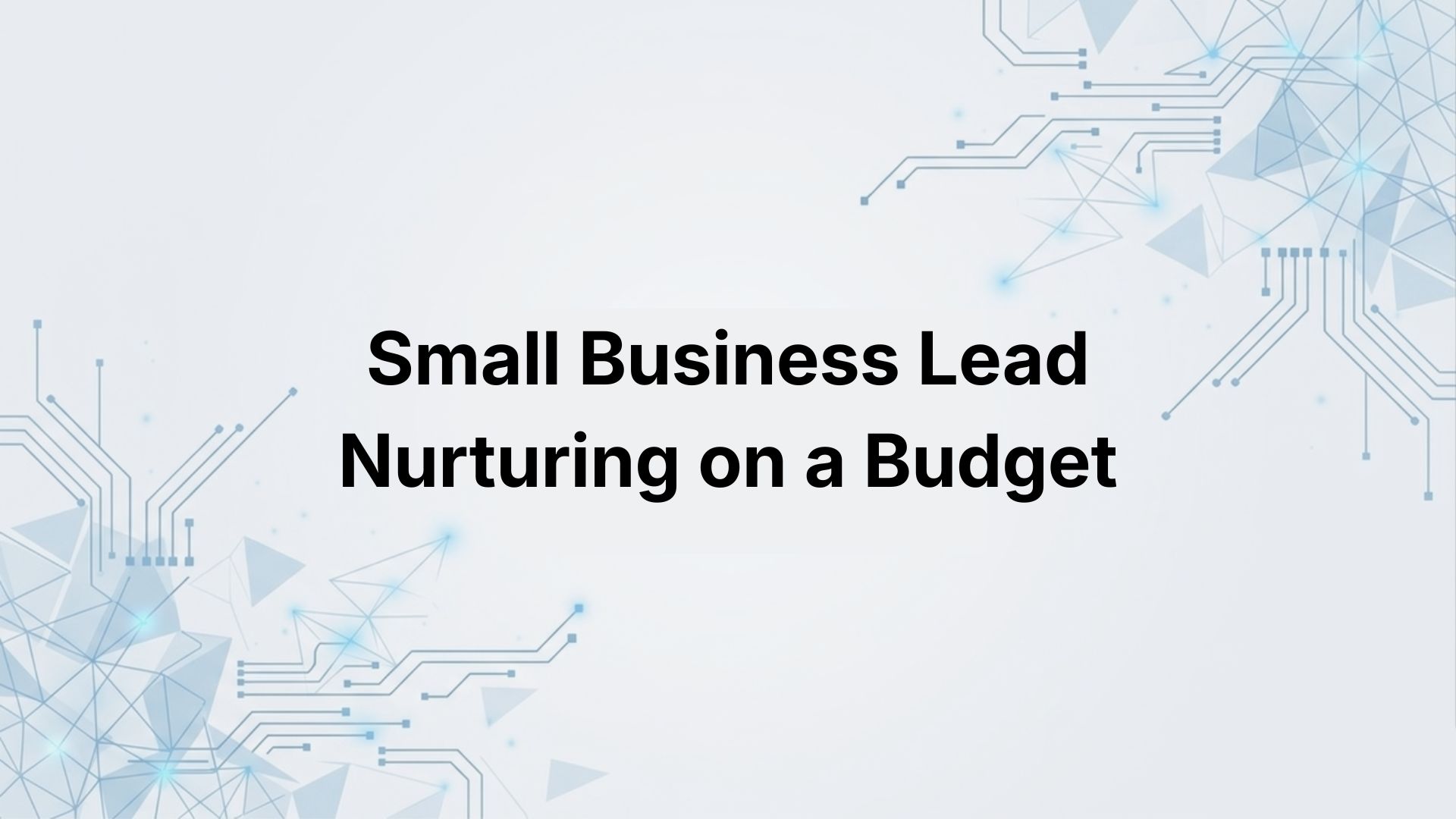 Small Business Lead Nurturing on a Budget: Strategies That Work