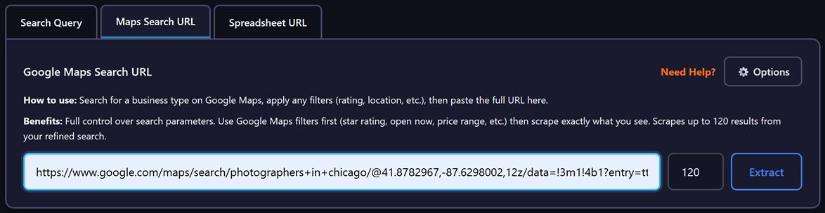 Single Search URL Method